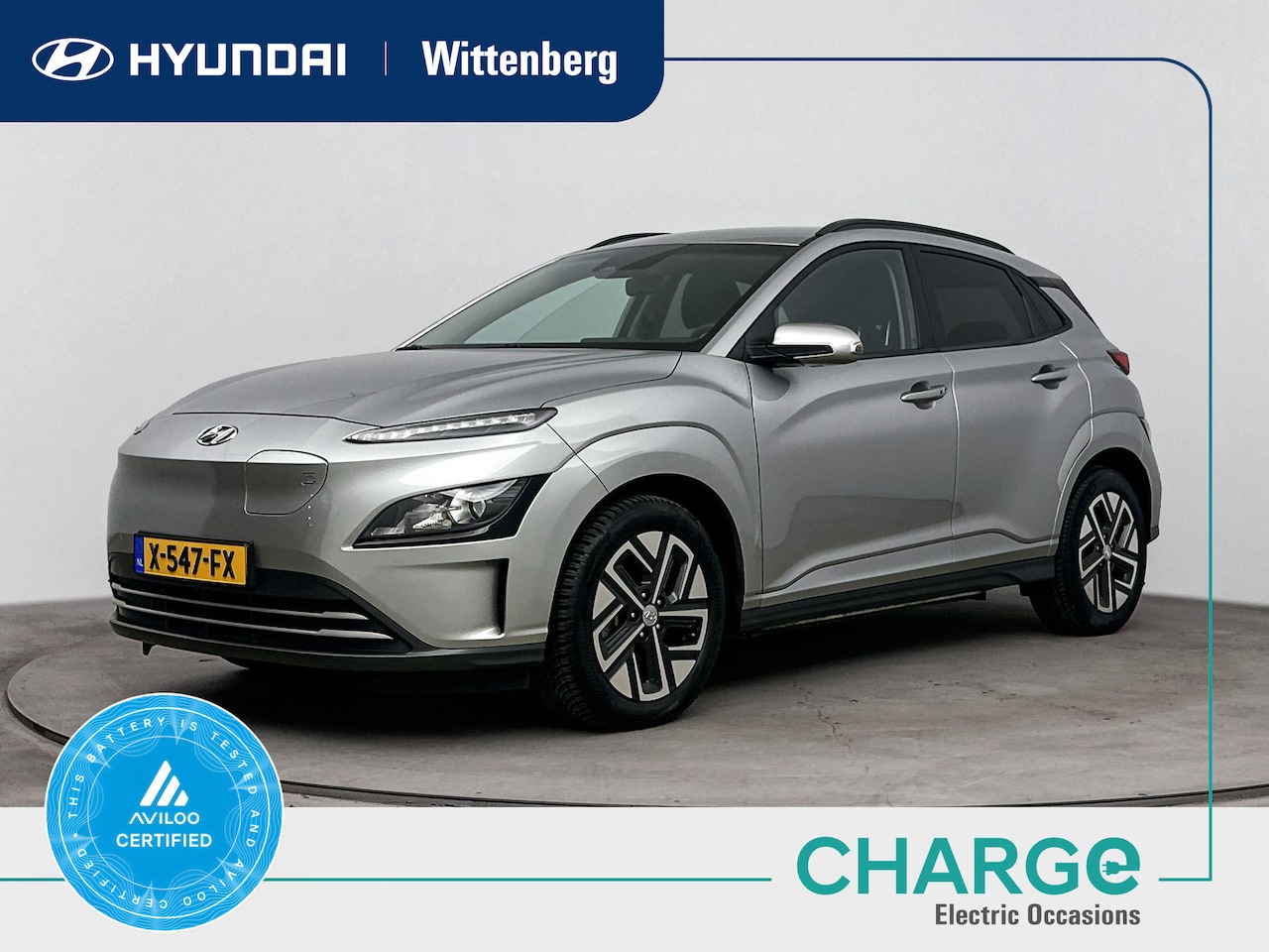 Hyundai Kona Electric - EV Pure 64 kWh | SoH 97% | WLTP 484km | Camera | Apple Carplay | Android Auto | Parkeersen - AutoWereld.nl