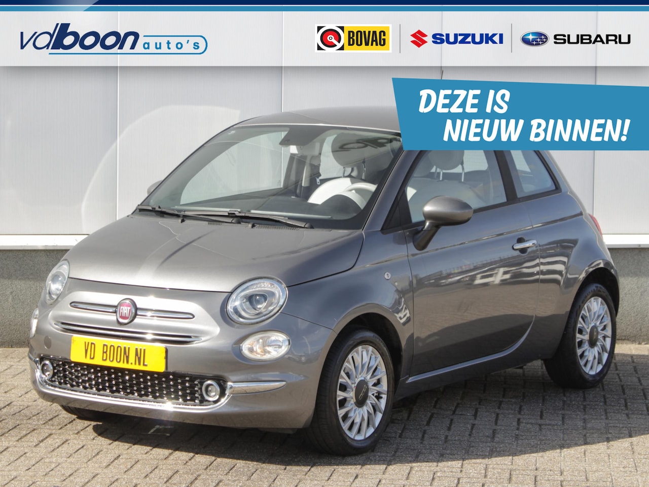 Fiat 500 - 1.2 Lounge Automaat | Carplay / Android auto | Airco | Cruise | Park sens - AutoWereld.nl