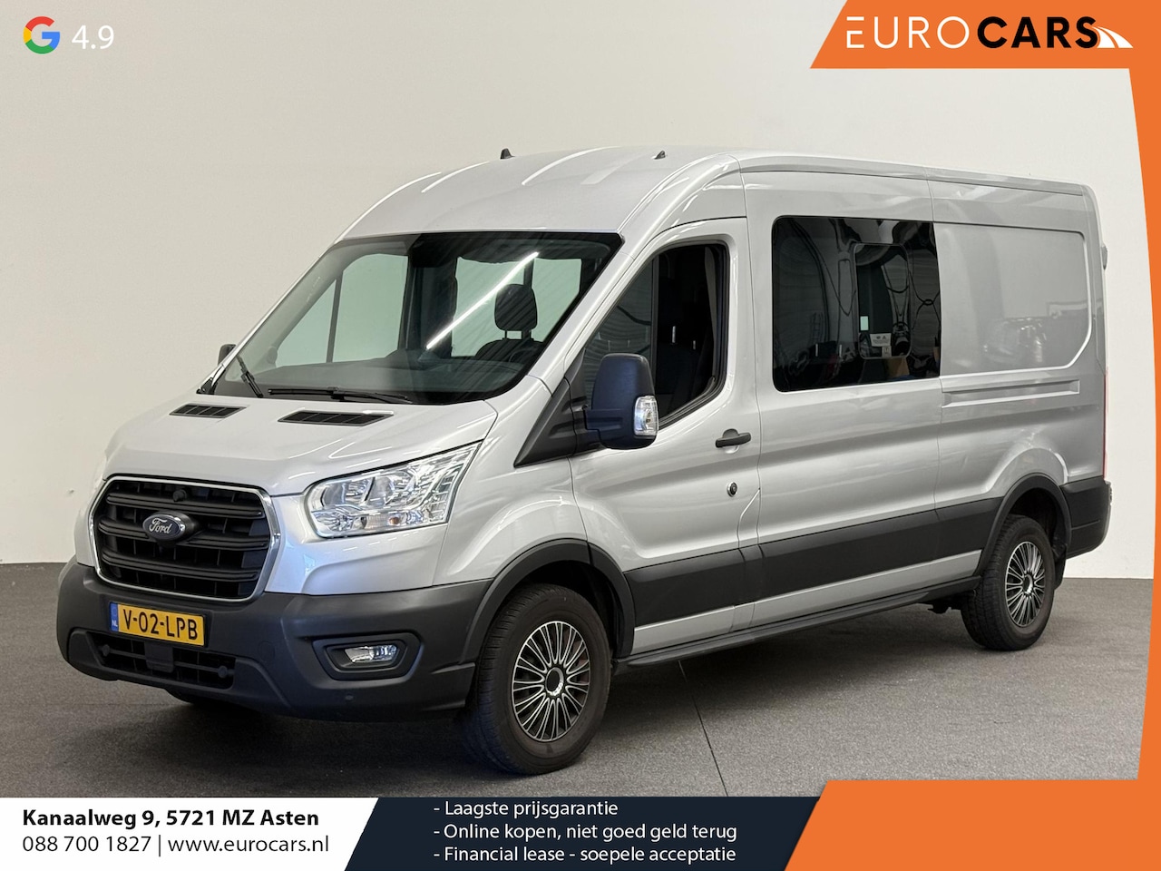 Ford Transit - 350 2.0 TDCI L3H2 Dubbele Cabine Trend Airco Cruise Control Trekhaak Parkeersensoren - AutoWereld.nl