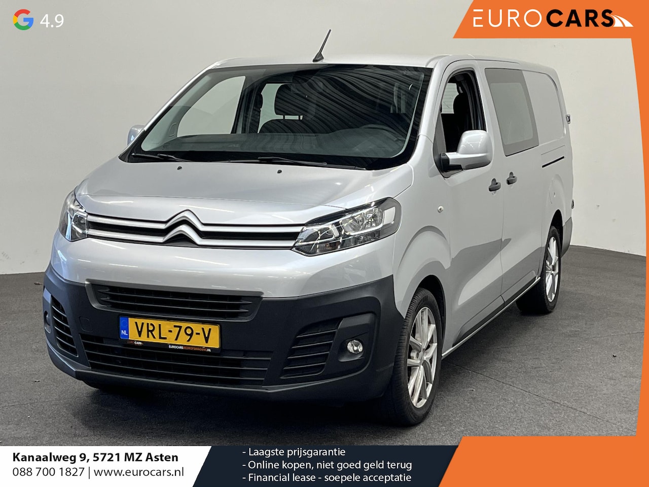 Citroën Jumpy - 2.0 BlueHDI 120 XL Club Dubbele Cabine Apple CarPlay Navigatie Cruise Control Parkeersenso - AutoWereld.nl