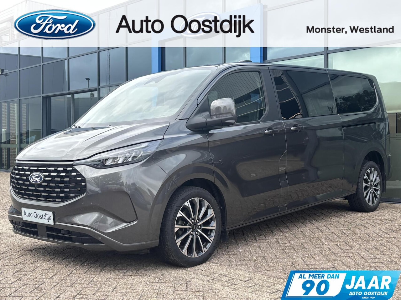 Ford Tourneo Custom - 340 2.5 PHEV L2H1 Titanium X 233PK Emissiezonevrij!! Ex. BTW/incl. BPM 8Pers. Adaptieve Cr - AutoWereld.nl