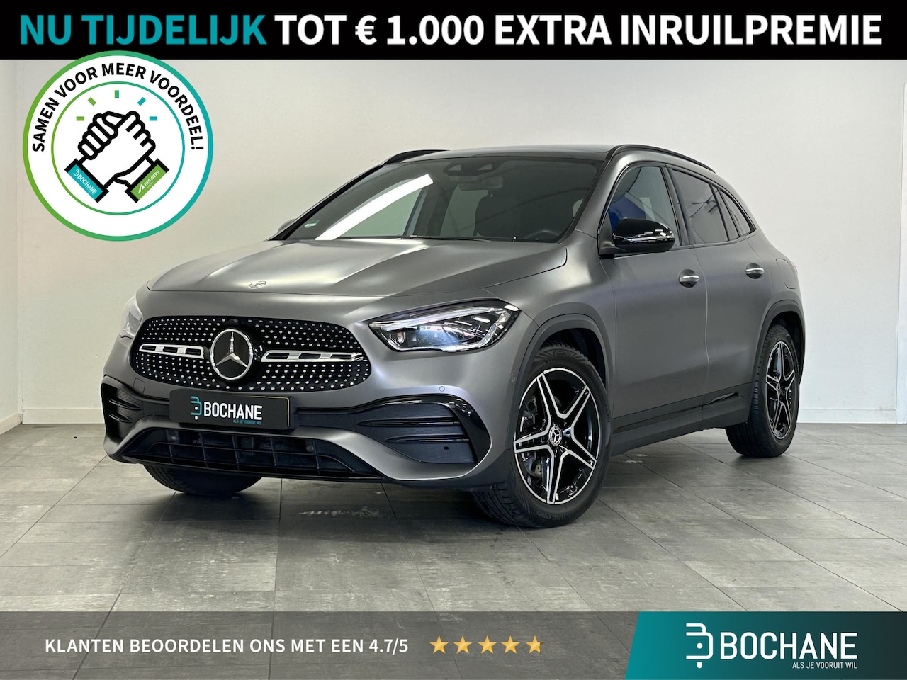 Mercedes-Benz GLA-Klasse - 200 Business Solution AMG | Pano | Trekhaak | Memory | Mat grijs | - AutoWereld.nl