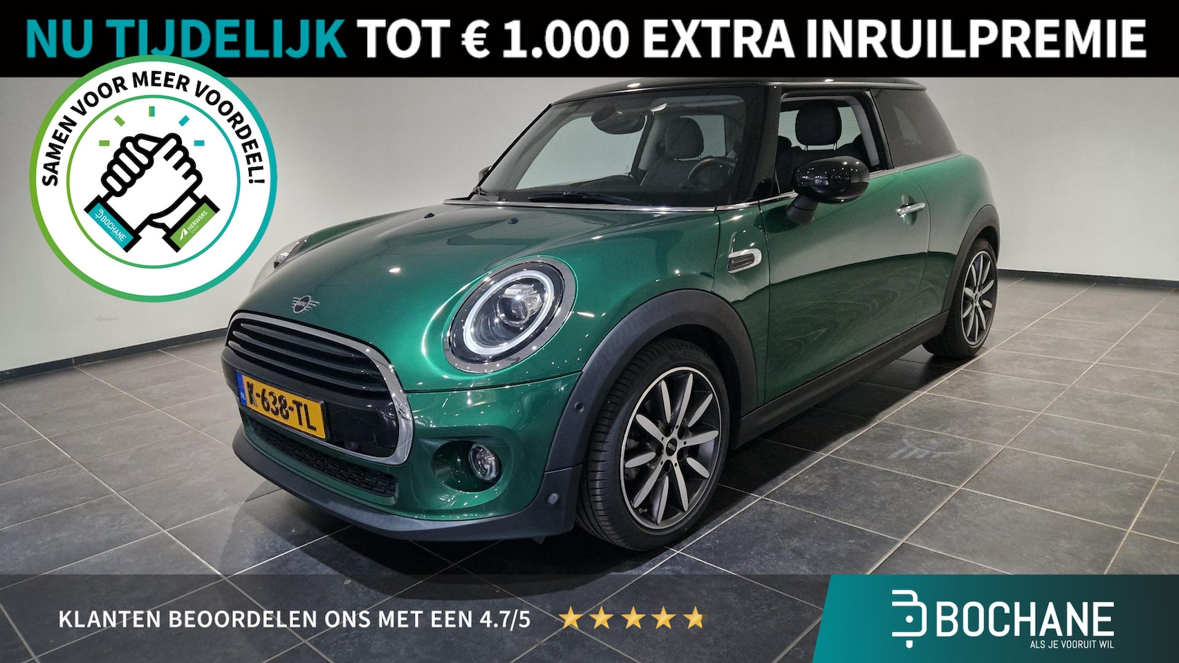 MINI 3-Deurs - 1.5 Cooper Chili | Navigatie | Camera | Stoelverwarming voor | PDC voor + achter | - AutoWereld.nl