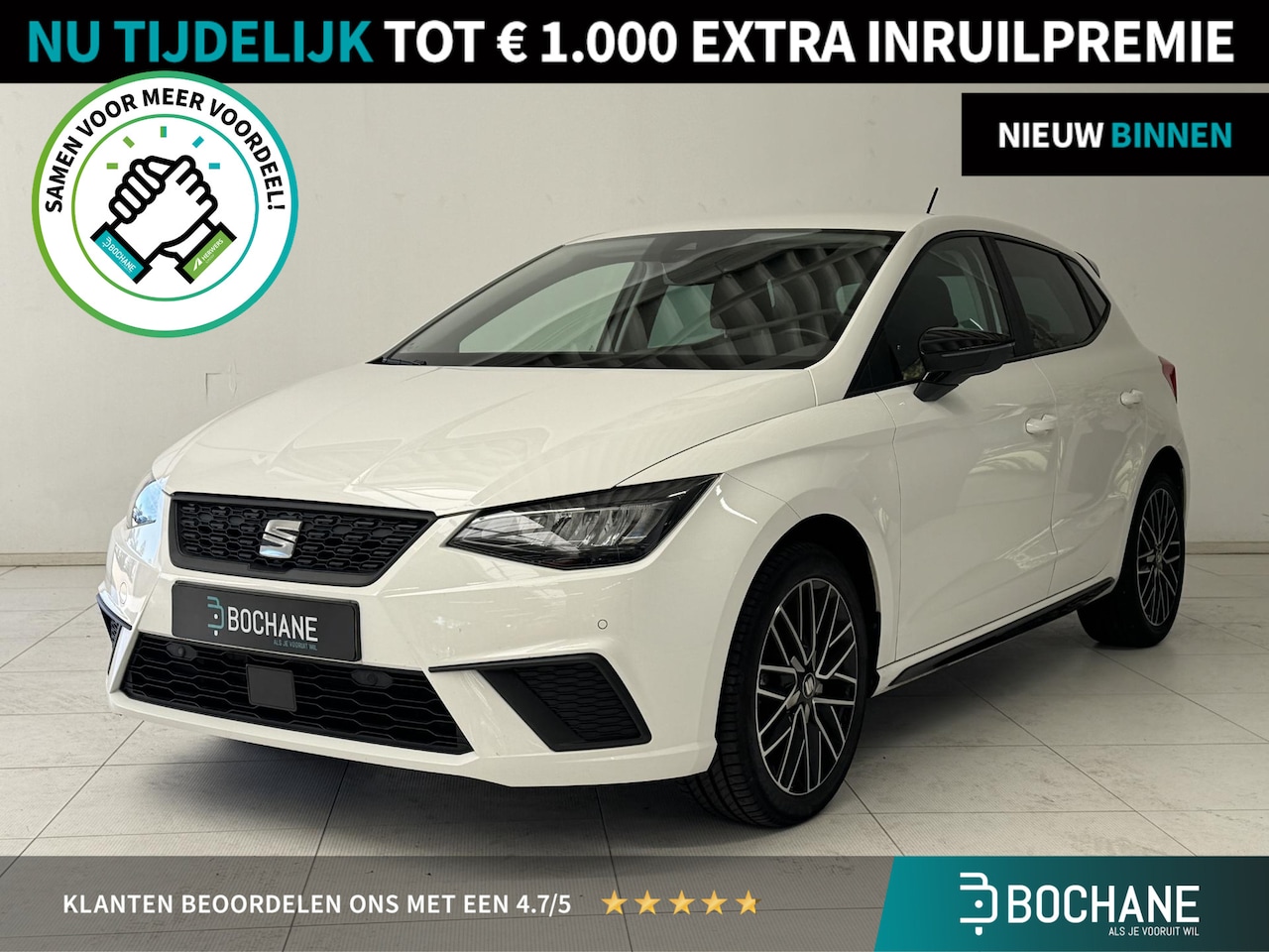 SEAT Ibiza - 1.0 EcoTSI 4.OH! Edition | Stoelverwarming | Parkeersensoren V+A | Apple CarPlay/ Android - AutoWereld.nl