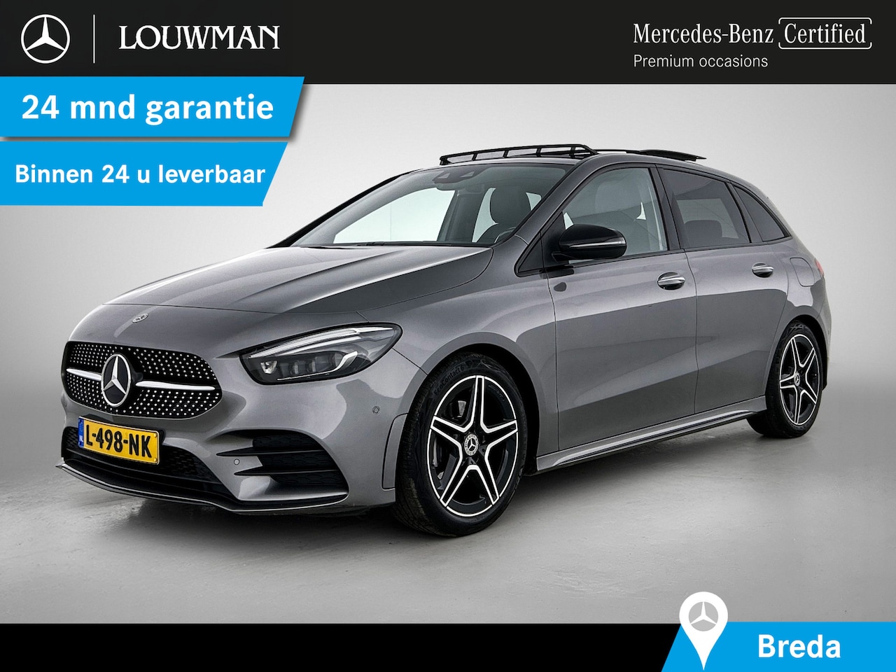 Mercedes-Benz B-klasse - 200 Business Solution AMG | Panoramadak | Achteruitrijcamera | Nightpakket | Multibeam Kop - AutoWereld.nl