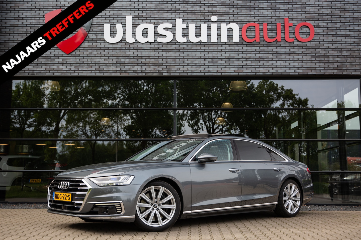 Audi A8 - 60 TFSI e quattro Lang Pro Line Plus 60 TFSI e quattro Lang Pro Line Plus , SoH 94%, Panoramadak, Head-up display, 3D-camera, L - AutoWereld.nl