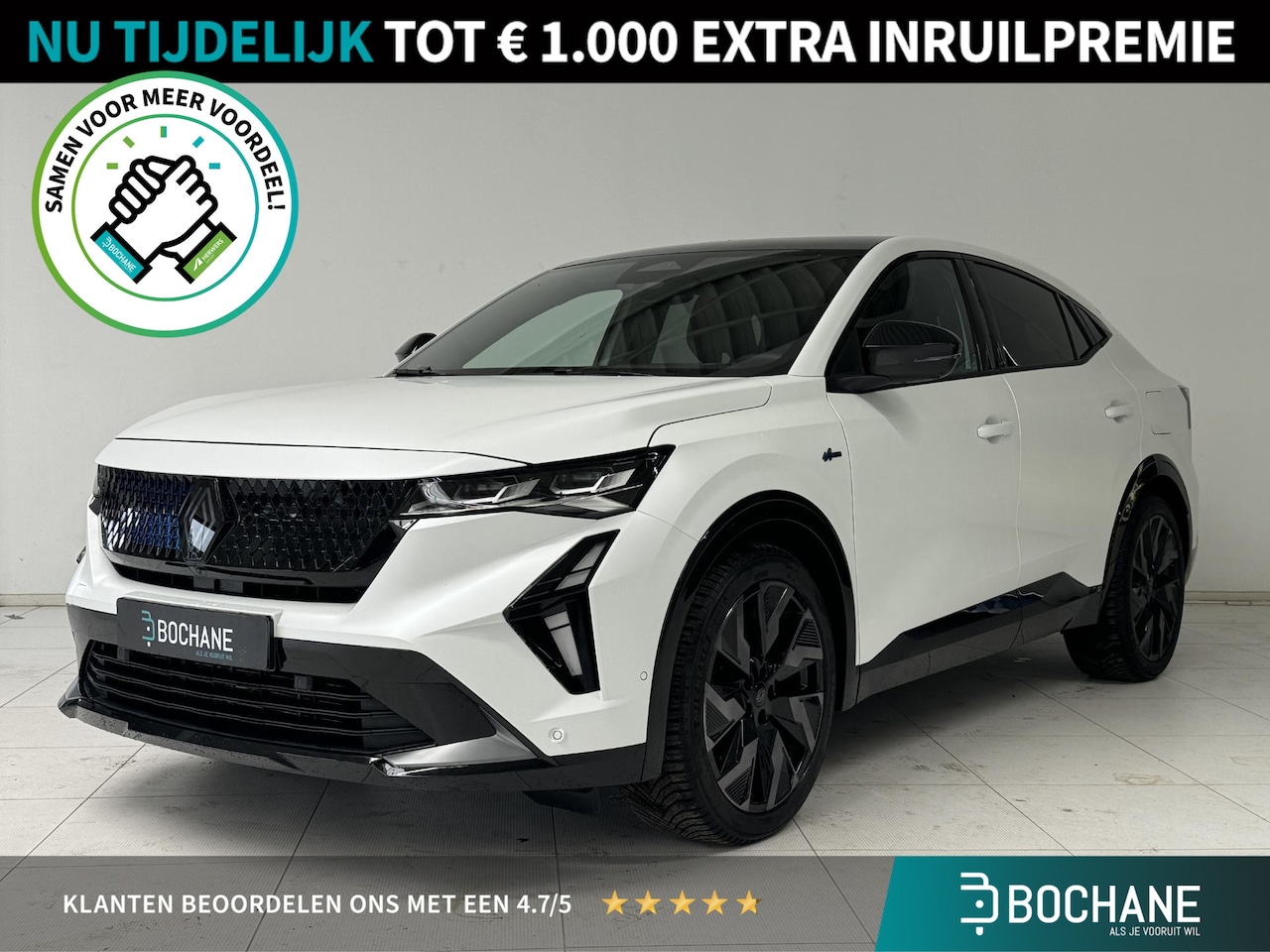 Renault Rafale - 1.2 E-Tech 4x4 plug-in hybrid 300 esprit Alpine | Navigatie | Panoramadak | 360° Camera | - AutoWereld.nl