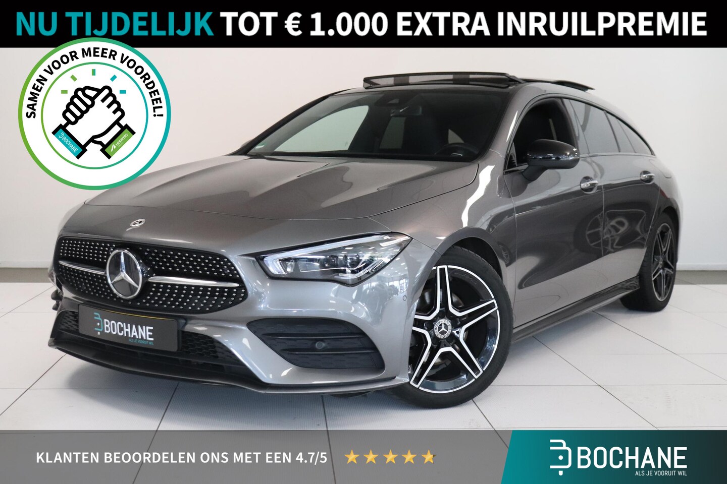 Mercedes-Benz CLA-klasse Shooting Brake - 180 Business Solution AMG | Panoramadak | 18"Lichtmetaal | Trekhaak | Stoelverwarming | - AutoWereld.nl