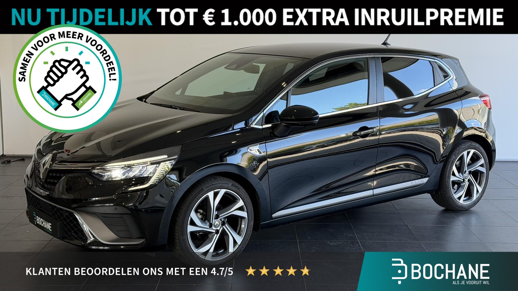 Renault Clio - 1.0 TCe R.S. Line NAVI|CLIMATE| | NAVIGATIE | 360 CAMERA | - AutoWereld.nl