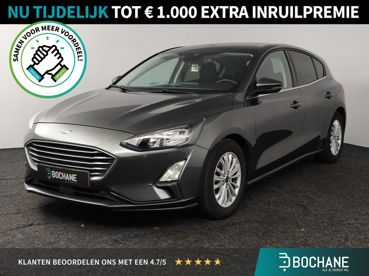 Ford Focus - 1.0 EcoBoost Titanium 125PK | Panoramadak | Adaptieve Cruise Control | Navigatie - AutoWereld.nl
