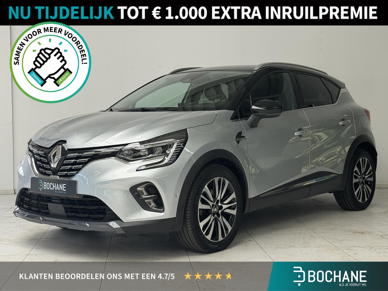 Renault Captur - 1.6 E-Tech Plug-in Hybrid 160 Initiale Paris | Navigatie | 360° Camera | BOSE-Audio | Stoe - AutoWereld.nl