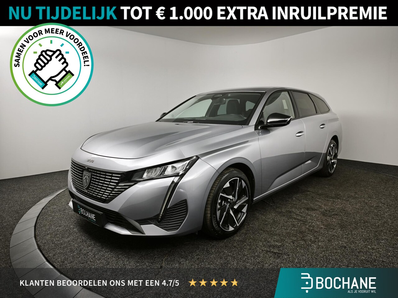 Peugeot 308 SW - 1.2 Hybrid 145 e-DCS6 Allure | Navigatie | 360º Camera | Climate Control | Apple CarPlay / - AutoWereld.nl