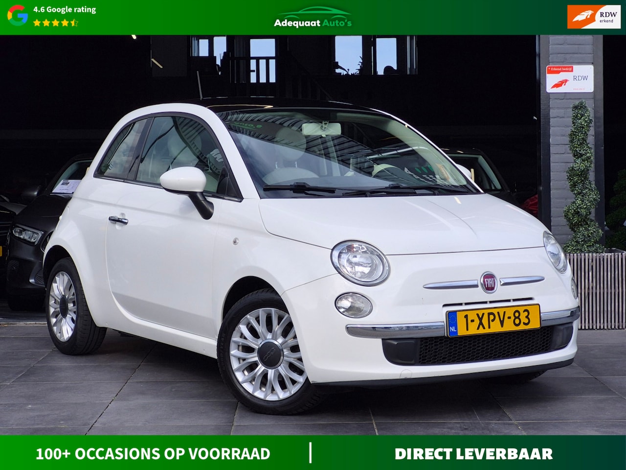 Fiat 500 - 0.9 TwinAir Turbo Lounge 2e Eig|Navi|Pano|Airco|APK - AutoWereld.nl