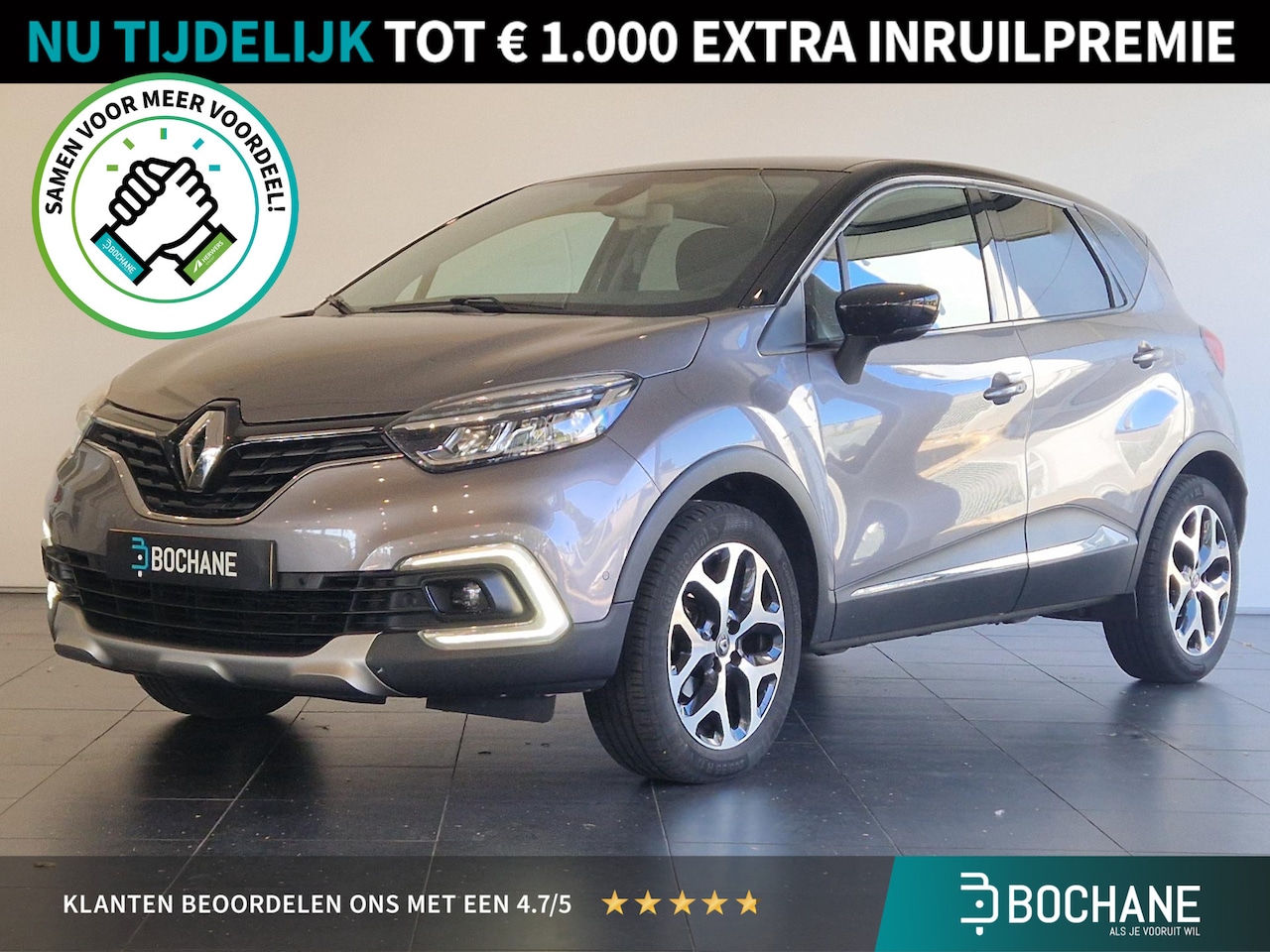 Renault Captur - 0.9 TCe Intens | 1E EIGENAAR/DEALER ONDERHOUDEN | ACHTERUITRIJCAMERA | NAVIGATIE | DODEHOE - AutoWereld.nl