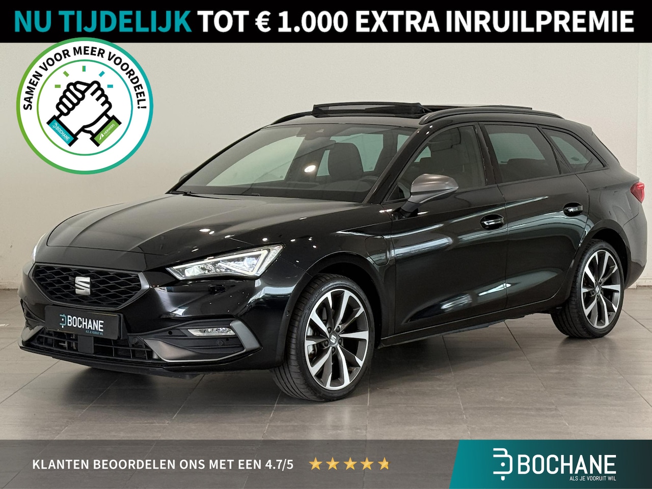 SEAT Leon Sportstourer - 1.4 TSI eHybrid PHEV FR Business Intense | 93,8% SOH | Panoramadak | Leder/Alcantara | Lic - AutoWereld.nl