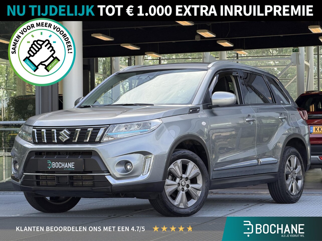 Suzuki Vitara - 1.4 Boosterjet Select Smart Hybrid | Navigatie via Carplay/Android | Cruise Control Adapti - AutoWereld.nl