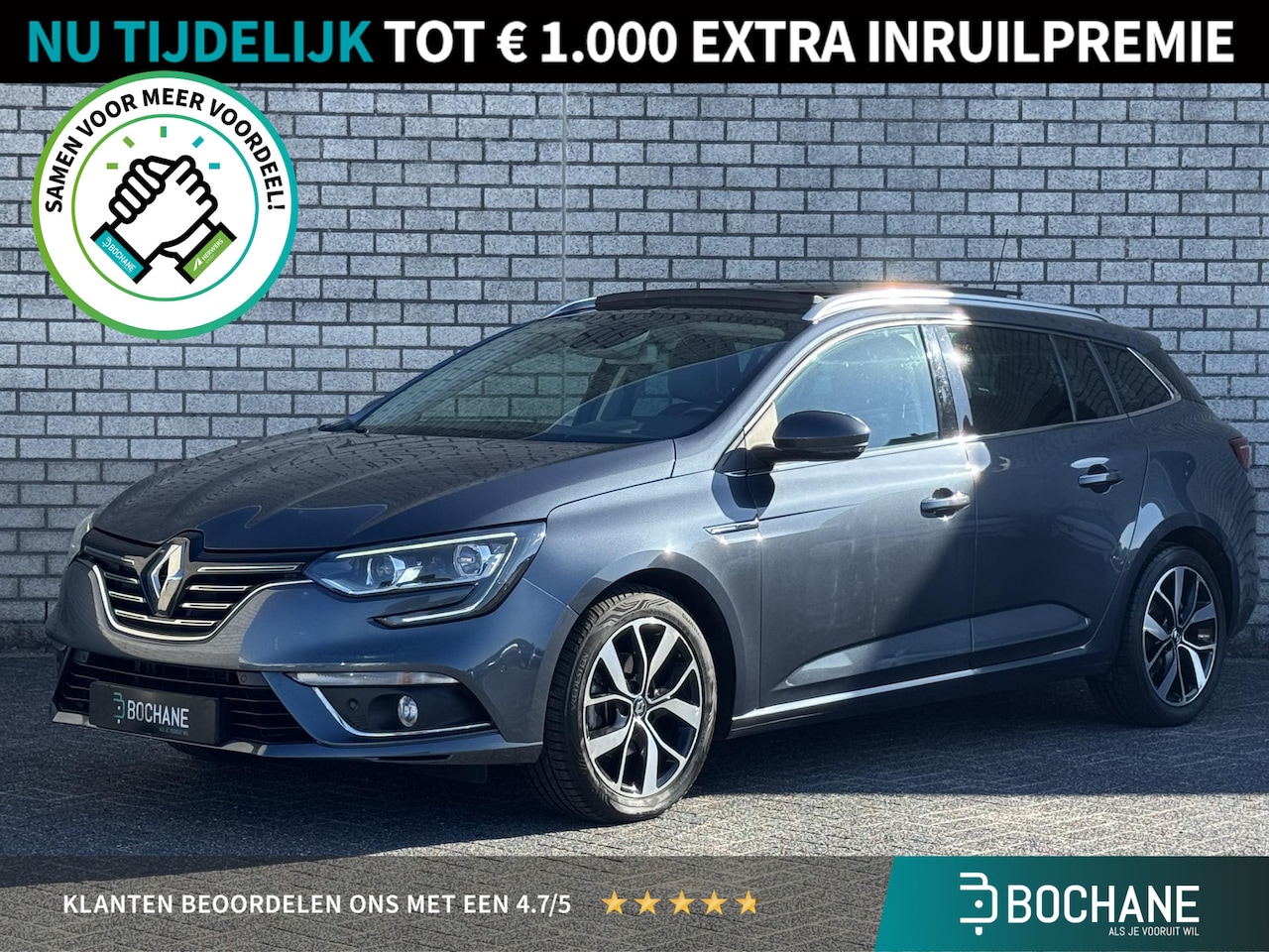 Renault Mégane Estate - 1.3 TCe Bose | Schuif-/kanteldak | Stoelverwarming | Trekhaak | Achteruitrijcamera | - AutoWereld.nl