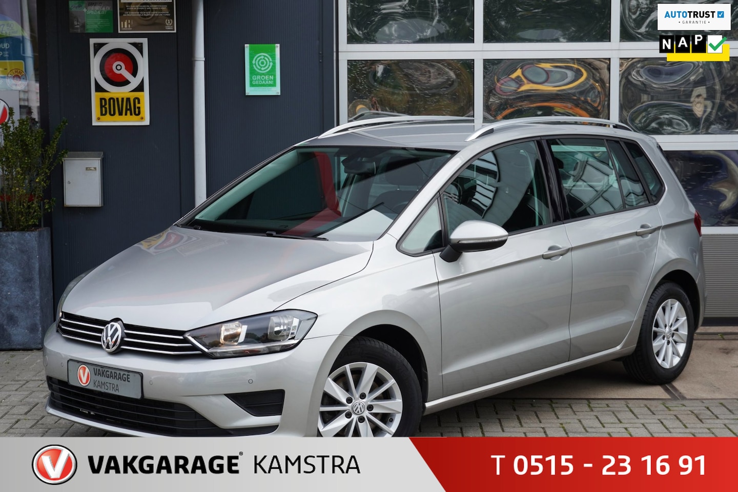 Volkswagen Golf Sportsvan - 1.2 TSI 110PK NAP Navi/Cruise/Clima - AutoWereld.nl