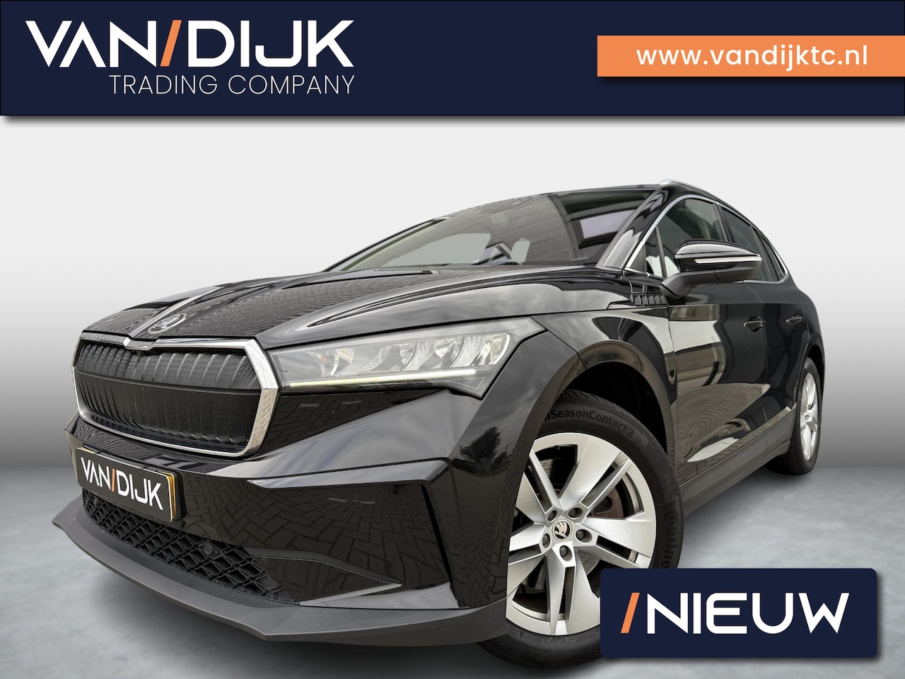 Skoda Enyaq iV - 80 ✓SOH 90.4% ✓Warmtepomp ✓Full LED ✓Sfeerverlichting ✓Navigatie ✓Camera ✓BLIS  ✓Stuur- St - AutoWereld.nl