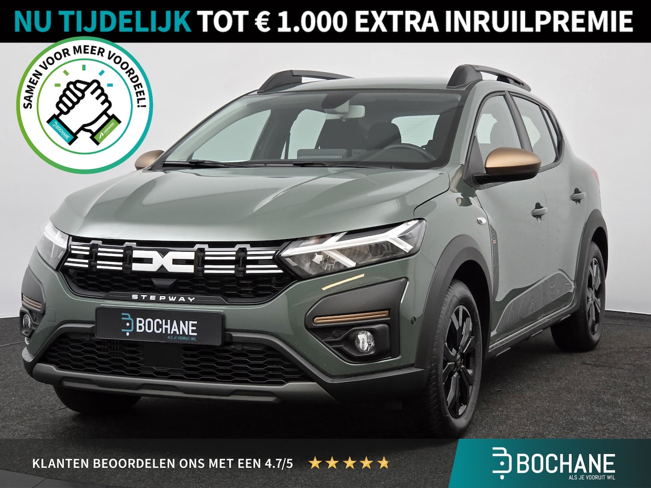 Dacia Sandero Stepway - 1.0 TCe 90 Comfort | Navigatie | Stoelverwarming | Dodehoekdetectie | All Seasonbanden - AutoWereld.nl