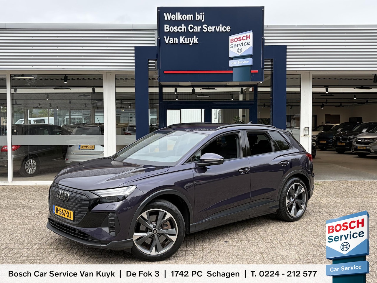 Audi Q4 e-tron - 40 Launch edition Advanced 77 kWh / SOH 94,6%! / NL-Auto / Vol-Leder / Grote-Accu / Warmte - AutoWereld.nl