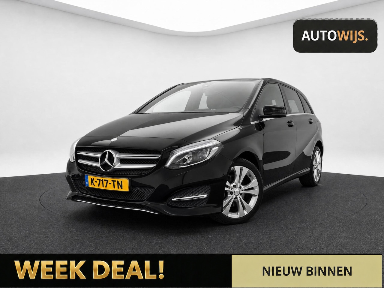 Mercedes-Benz B-klasse - 160 Ambition|FACELIFT|LED|NAVI|Stoelverw|GOED ONDERHOUDEN - AutoWereld.nl