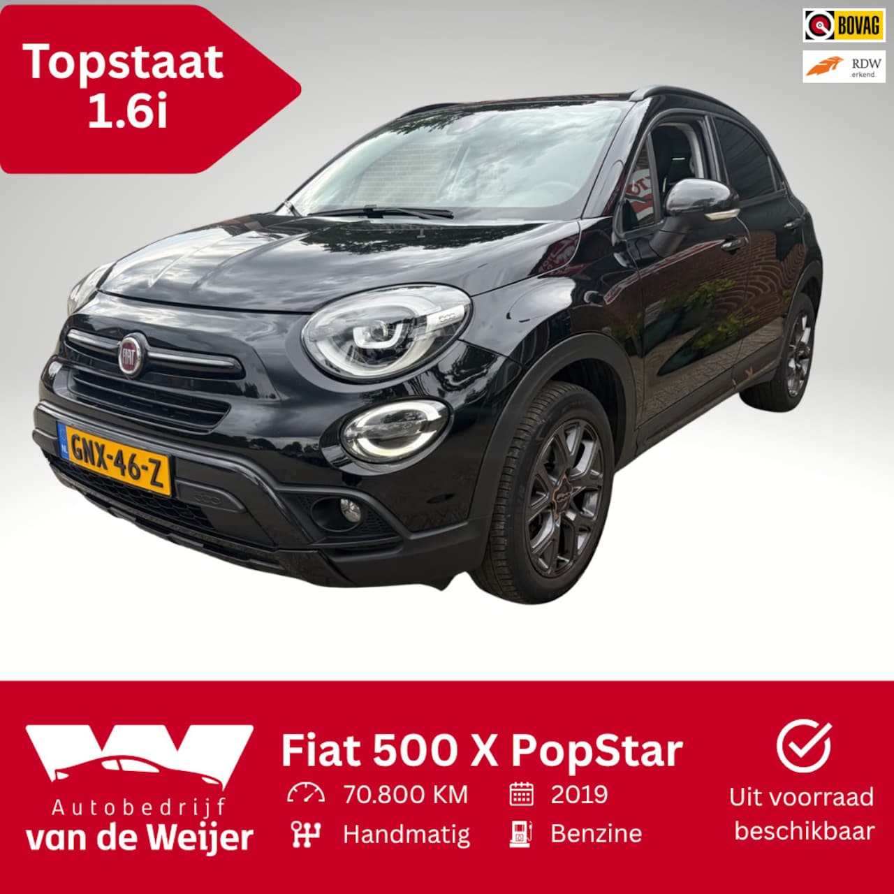 Fiat 500 X Cross - 1.6i E-Torq S-DESIGN CITY - AutoWereld.nl