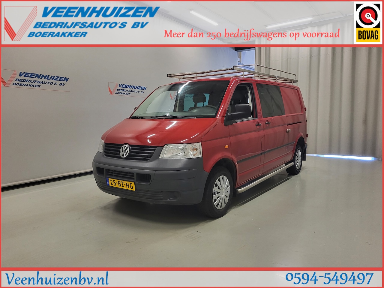 Volkswagen Transporter - 2.5TDI L2/H1 Dubbele Cabine Apk tot 22-6-2027! - AutoWereld.nl