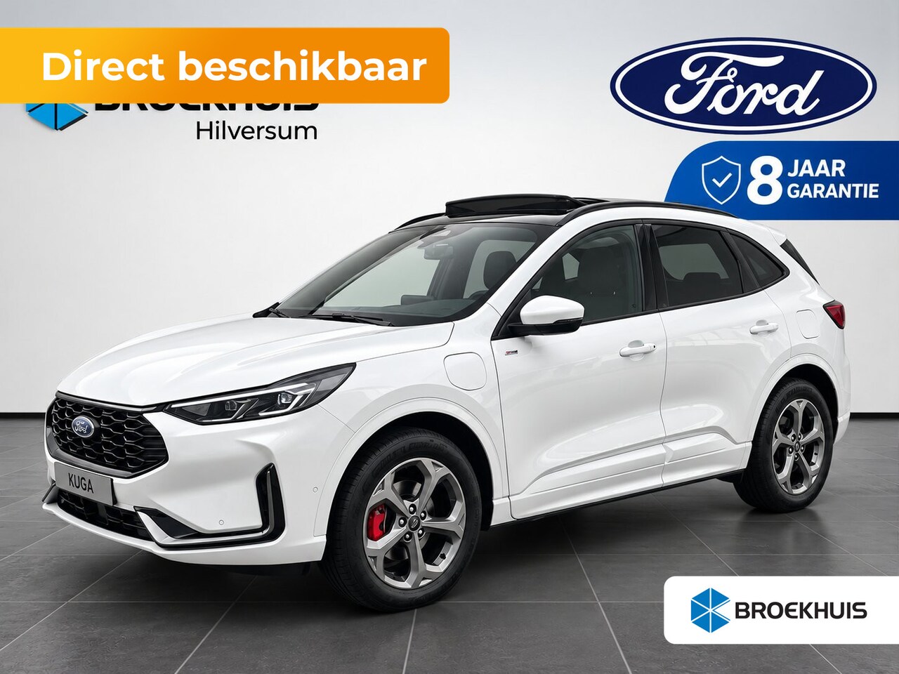 Ford Kuga - 2.5 PHEV ST-Line X 243pk | Incl. 8 jaar/160.000km garantie | Panoramadak | Adaptieve Matri - AutoWereld.nl