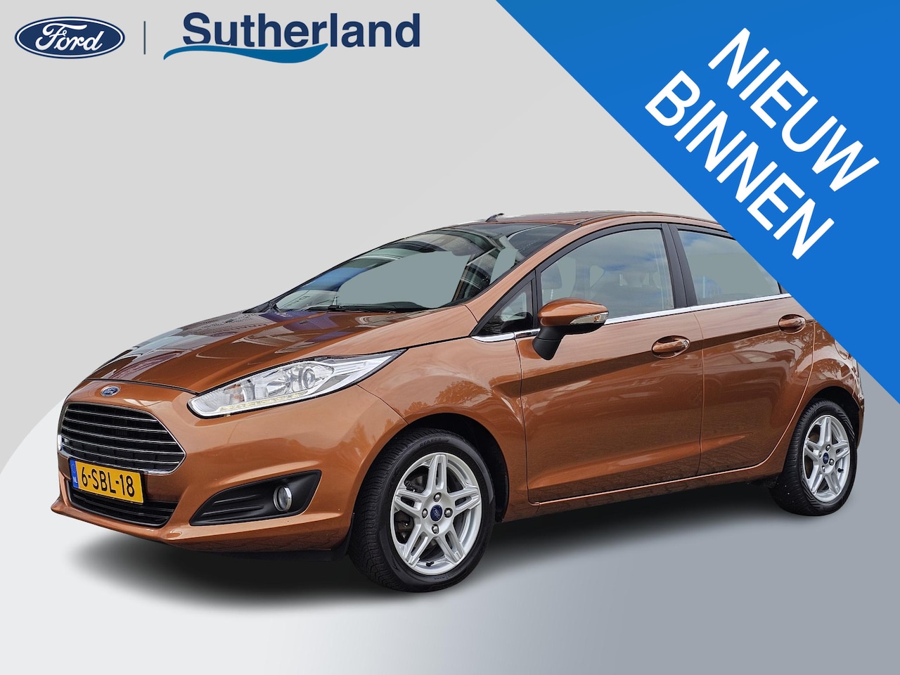 Ford Fiesta - 1.0 EcoBoost Titanium Netjes | Goed onderhouden | Climate control | PDC | Navigatie | Blue - AutoWereld.nl