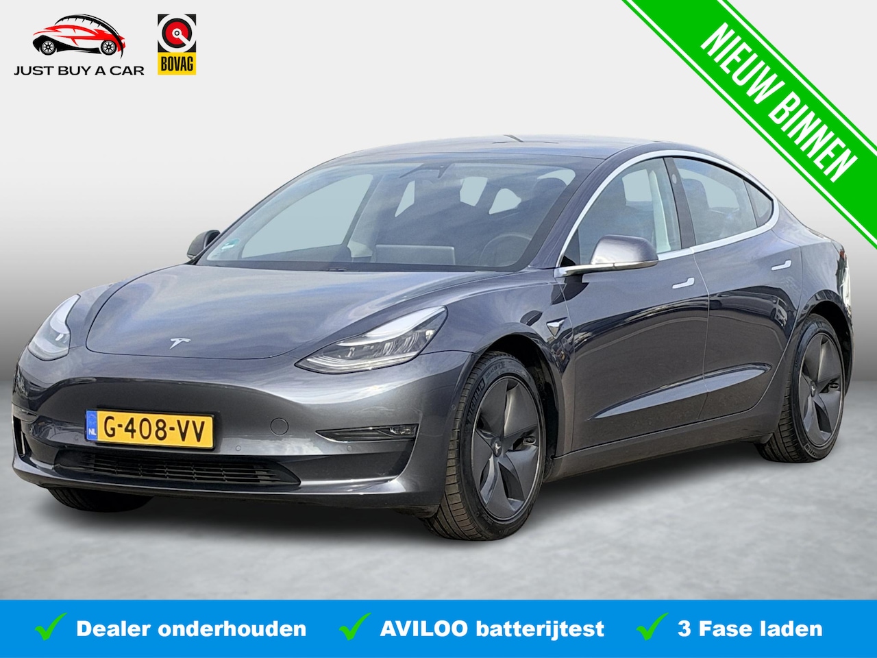 Tesla Model 3 - Long Range AWD 75 kWh SOH 92% | Orig. Trekhaak | Autopilot | 1e Eigenaar | NL Auto | 3 Fas - AutoWereld.nl