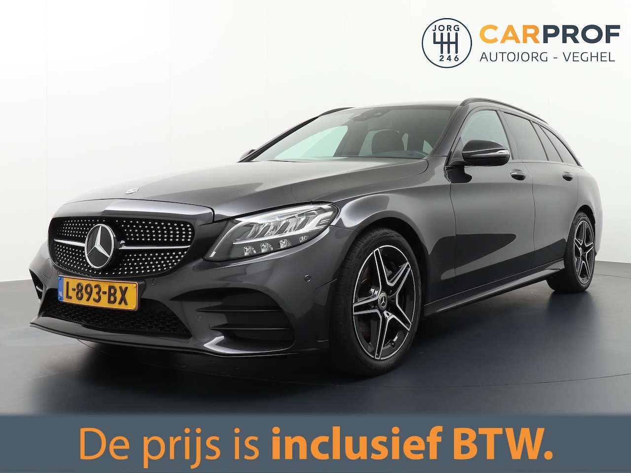Mercedes-Benz C-klasse Estate - 180 Business Solution AMG AMG Line | Nightpakket | Trekhaak | DAB Radio | Alarm | Stoelver - AutoWereld.nl