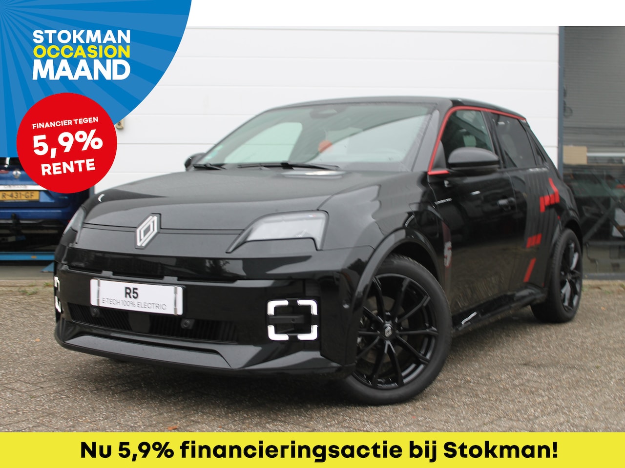 Renault 5 - comfort range Iconic Black Cinq - 52 kWh | Speciale Editie | Lederen bekleding | Harman Ka - AutoWereld.nl
