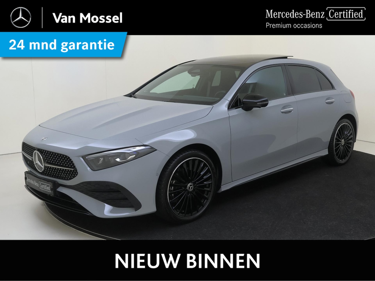 Mercedes-Benz A-klasse - 250 e Business Solution AMG Premium Plus Alpine Grey /Panoramadak /Burmester /360 Camera / - AutoWereld.nl