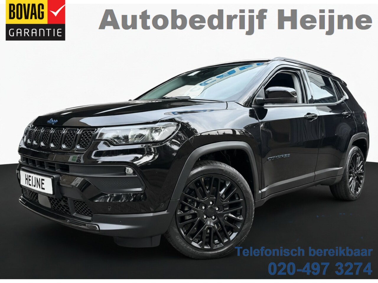 Jeep Compass - 4xe 190 Plug-in Hybrid Electric Night Eagle AUT. LEDER/NAVI/CAMERA - AutoWereld.nl