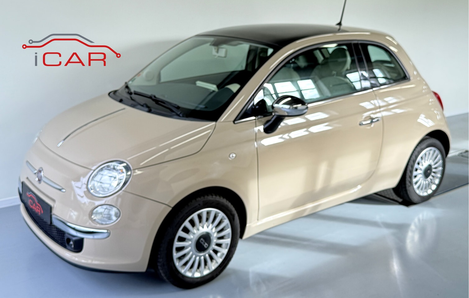 Fiat 500 - 1.2 Lounge Cappuccino Beige-Carplay-Panorama - AutoWereld.nl