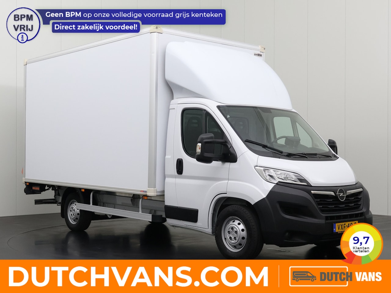 Opel Movano - 165PK Zwaar Bakwagen+Laadklep | 2.35 Hoog | Dakspoiler | | Airco | Cruise | 3-Zits | Camer - AutoWereld.nl