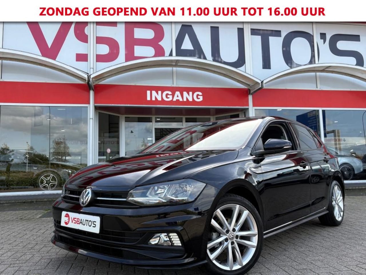 Volkswagen Polo - 1.0 TSI 95PK R-LINE NL-AUTO NAVI CARPLAY ECC-AIRCO LMV PDC ESP - AutoWereld.nl