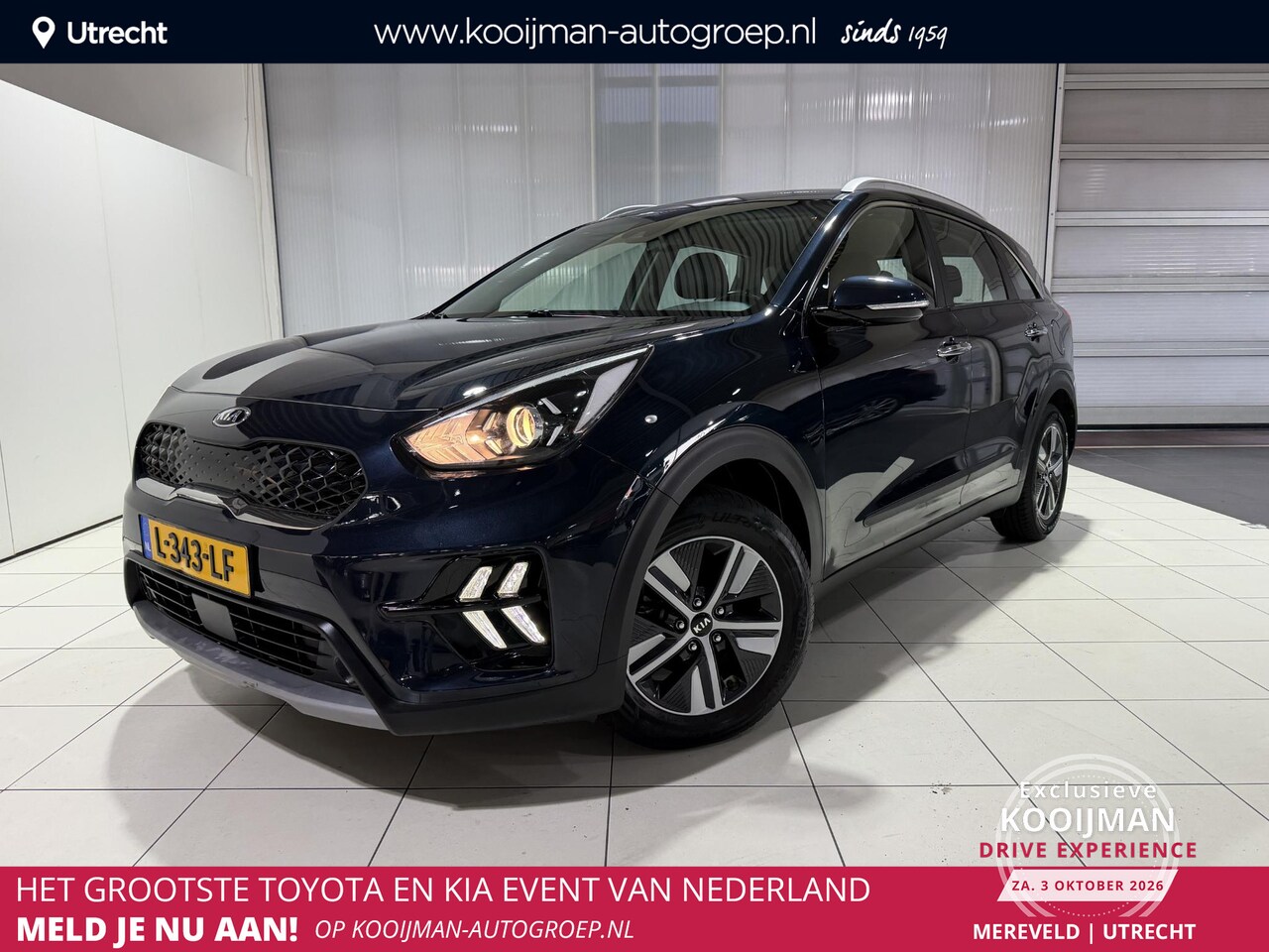 Kia Niro - 1.6 GDi Hybrid DynamicLine Apple Carplay/Android Auto, Navigatie, Camera. - AutoWereld.nl