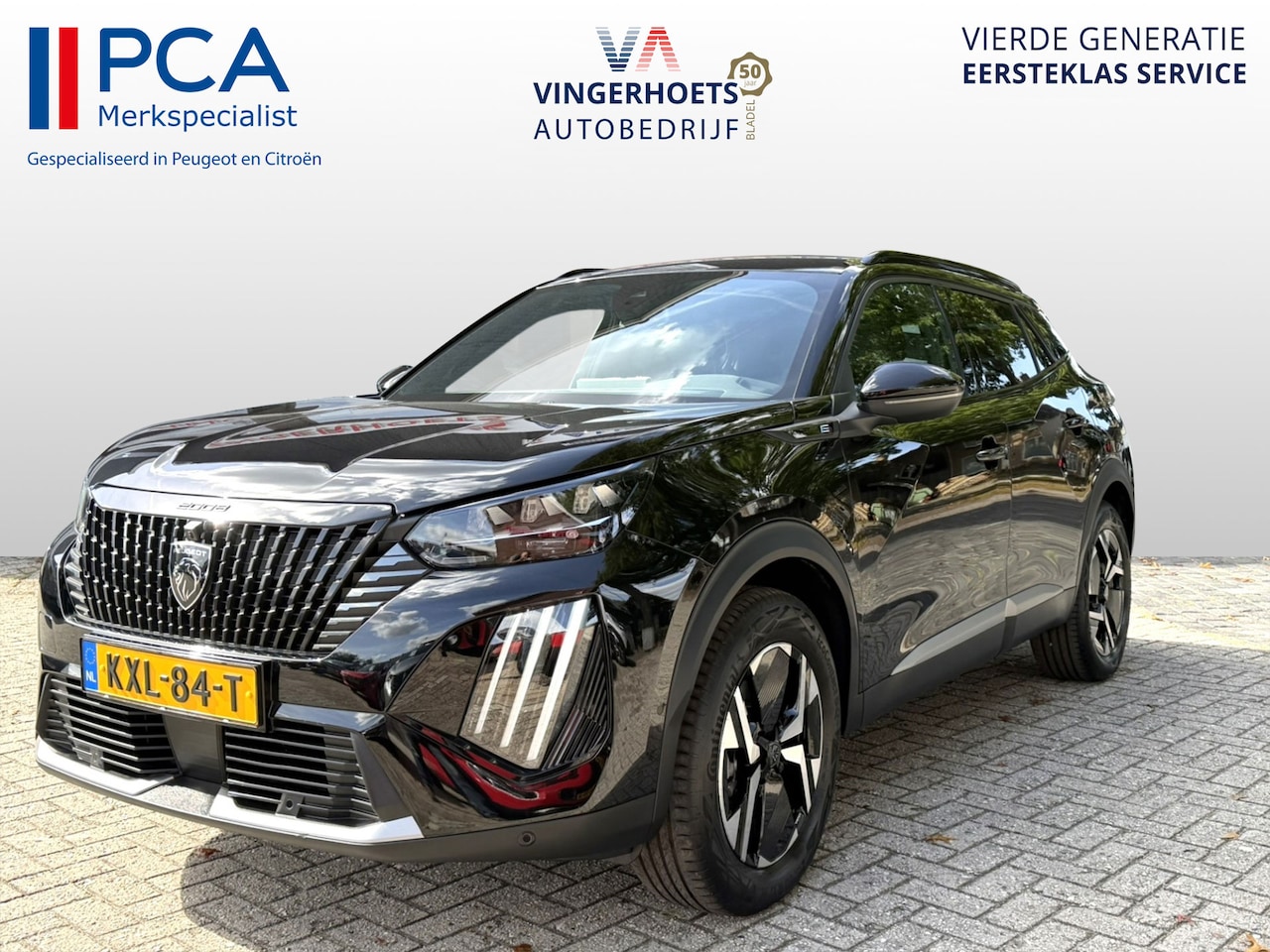 Peugeot e-2008 - Elektrisch 100 %. * Zwart * GT * September-Herfst-Deal * Navigatie * Voor en Achter Camera - AutoWereld.nl