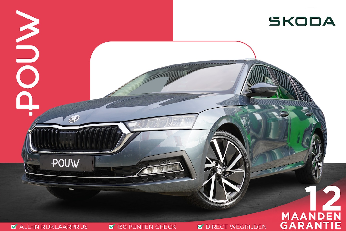 Skoda Octavia Combi - 1.4 TSI 204pk iV PHEV Business Edition | SoH 91% | Trekhaak | Stoelverwarming | Achteruitr - AutoWereld.nl