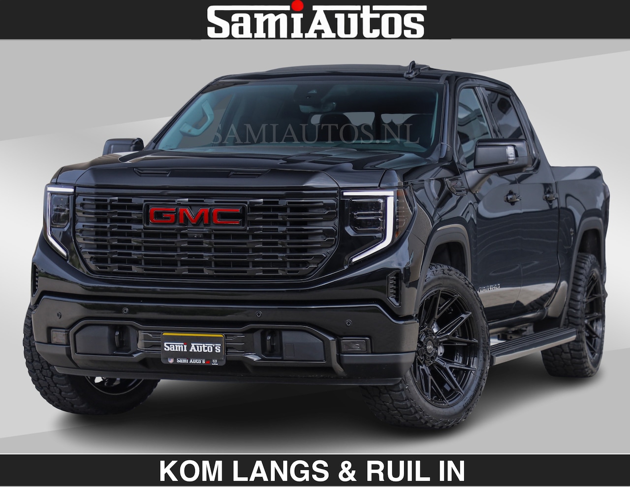 GMC Sierra - BLACK OPS DENALI 6.2 V8 426PK Full Option | €84950,- excl | De Meest Luxe Pick-Up in zijn - AutoWereld.nl