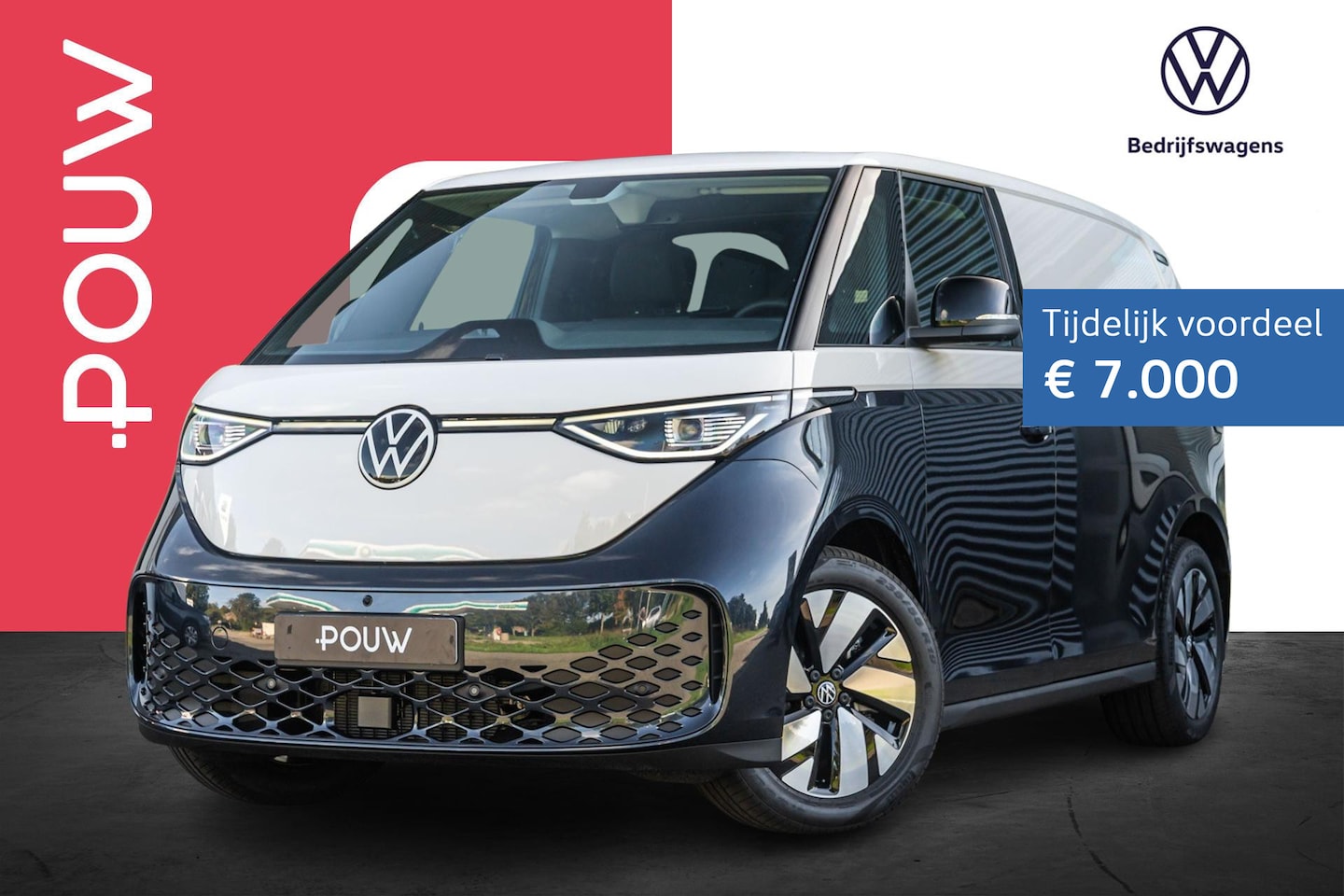 Volkswagen ID. Buzz Cargo - 190pk Bulli Limited Edition 59 kWh | Stoelen Pakket | Trekhaak Wegklapbaar - AutoWereld.nl