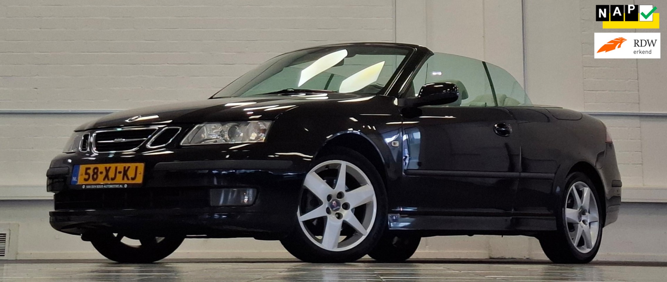 Saab 9-3 Cabrio - 1.8t Vector Softtop Garantie APK - AutoWereld.nl