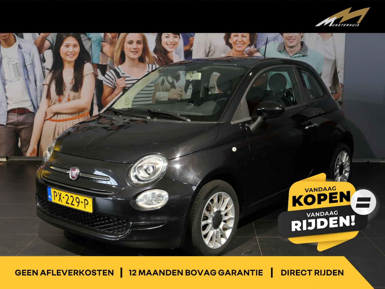 Fiat 500 - 1.0 TwinAir Pop Airco, Cruise, LMV - AutoWereld.nl