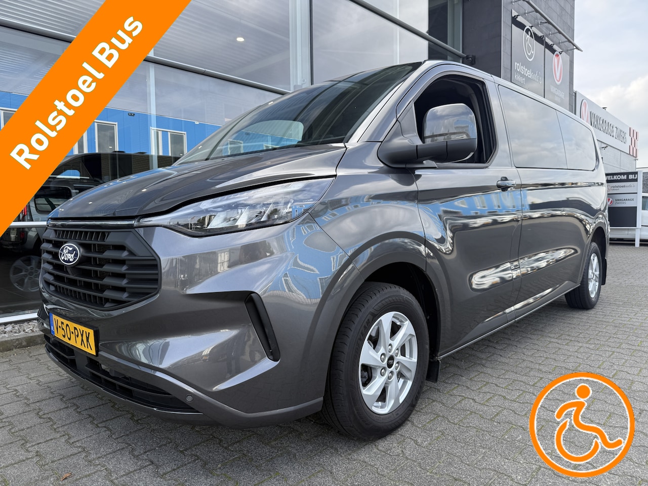 Ford Transit Custom - 5+1 Rolstoelbus 320 2.0 TDCI L2H1 Limited (Prachtige luxe Ford Transit Custom Automaat 5+1 - AutoWereld.nl