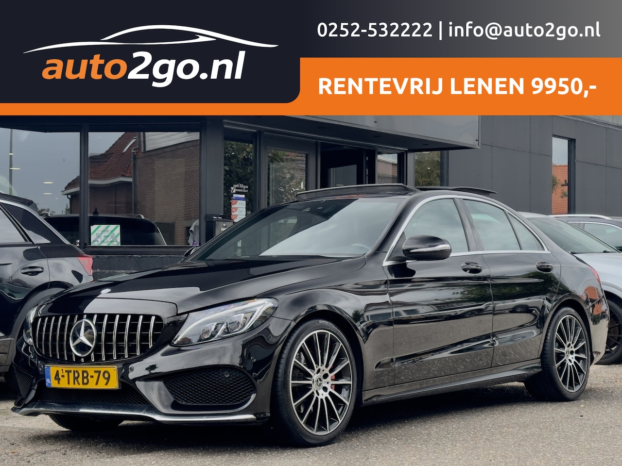 Mercedes-Benz C-klasse - 200 2.0 AUT7 AMG-LINE PANODAK SPORTLEDER NAVI AIRCO LED LMV PDC - AutoWereld.nl