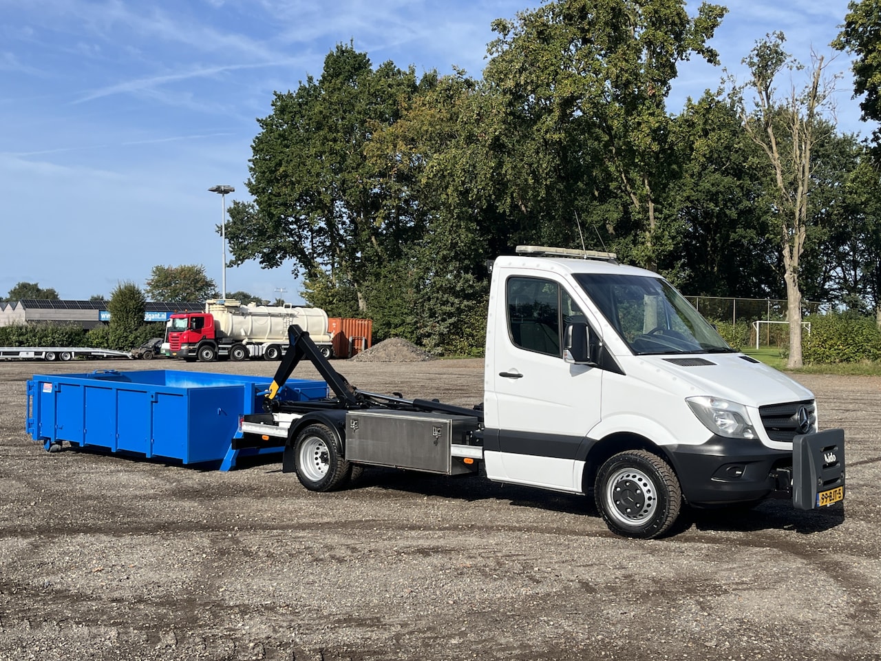 Mercedes-Benz Sprinter - 514 CDI 366 Haakarm Container Airco Cruise controle Nido aansluiting Stuurwielbediening We - AutoWereld.nl