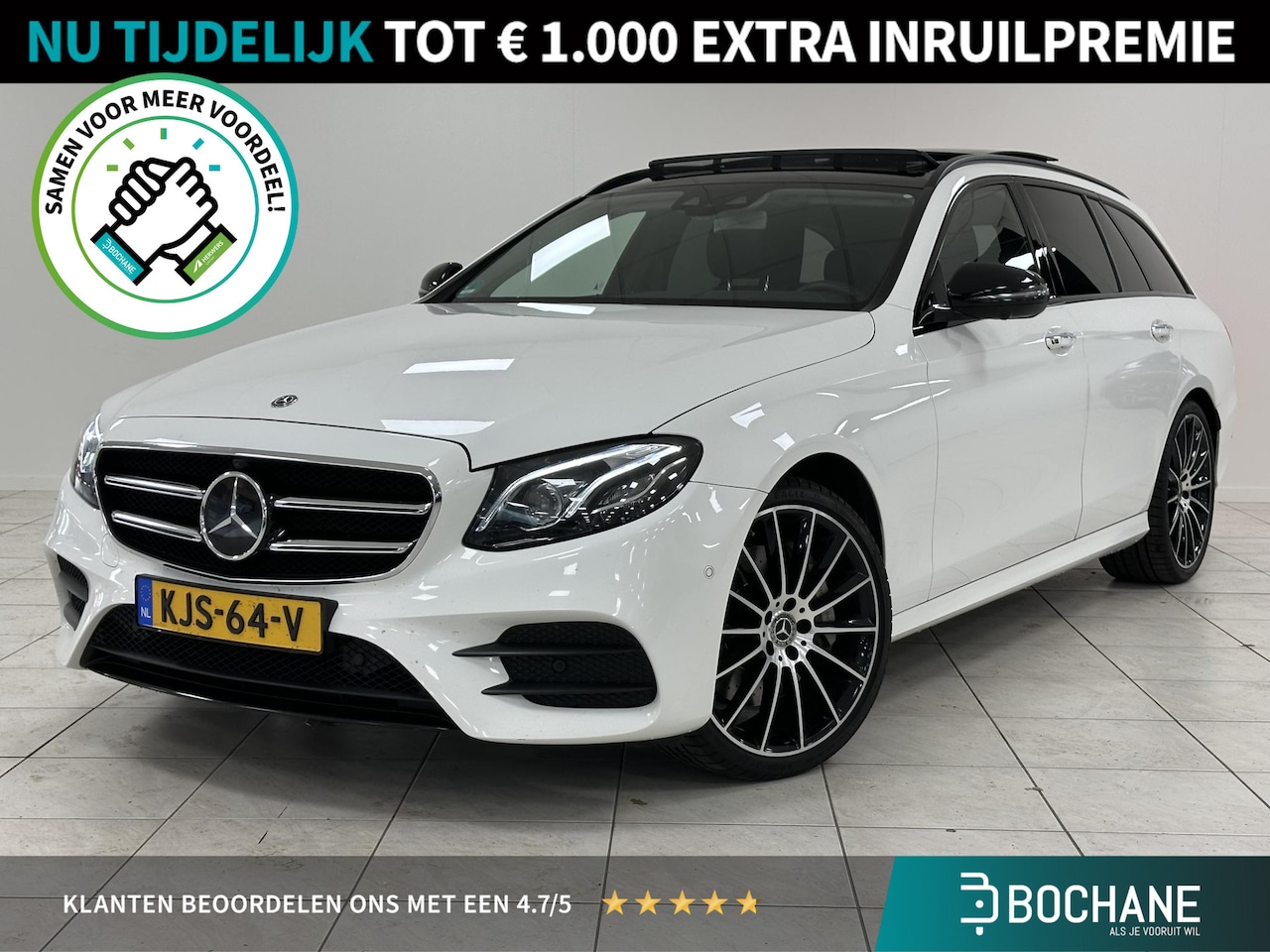 Mercedes-Benz E-klasse Estate - 400 4MATIC Premium Plus | Trekhaak | Panormadak | Burmeister | 360 CAMERA | - AutoWereld.nl