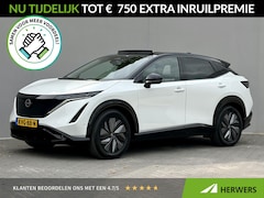 Nissan Ariya - e-4ORCE Evolve 91 kWh 4WD / 306 PK / Leder / 1.500 kg Trekgewicht / Warmtepomp / 10 jaar M